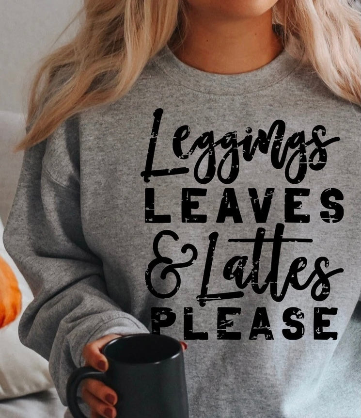 Leggings leaves & lattes